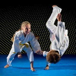 Martial Arts Lessons for Kids in Virginia Beach VA - Judo Toss Kids Girl